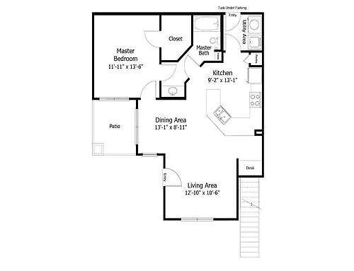 Floor plan Oaks 3A7T