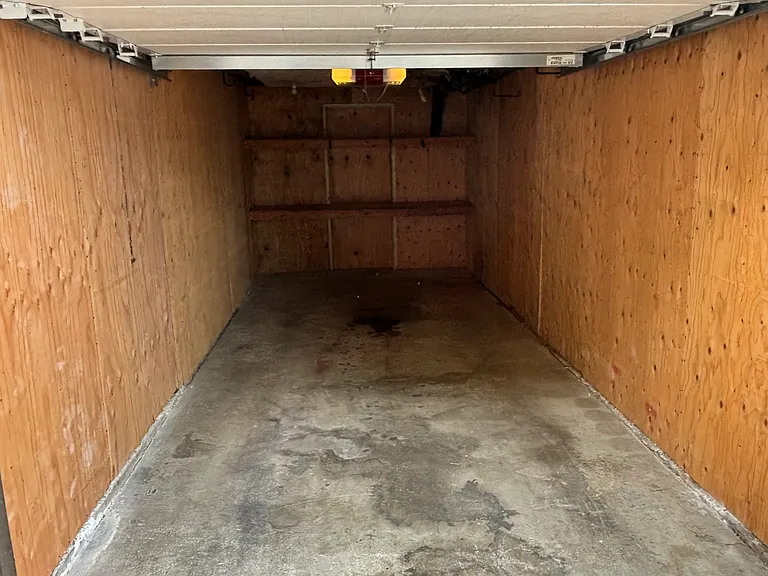 garage interior with electric opener