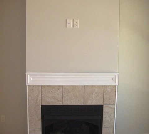 Livig has vent-less gas log fireplace
