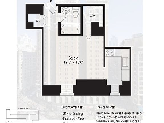 2nd image of 50 W 34th St APT 11B3