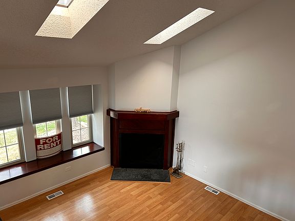 Wood burning fireplace