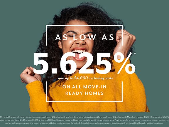 Exclusive rate as low as 5.625