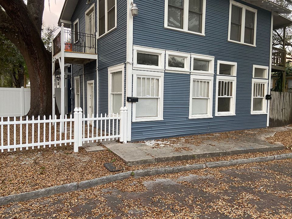 Part of large fenced in yard