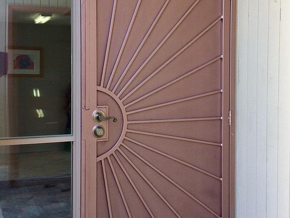 Front door security gate