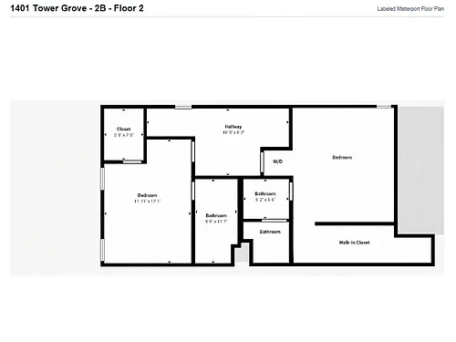 Floor plan 1401 2B