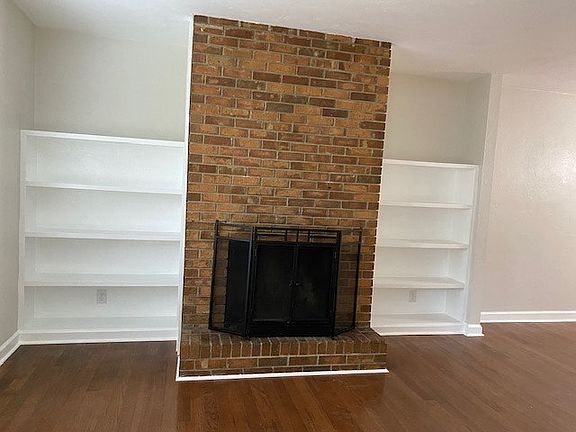 Family Room Fireplace w/Bookshelves