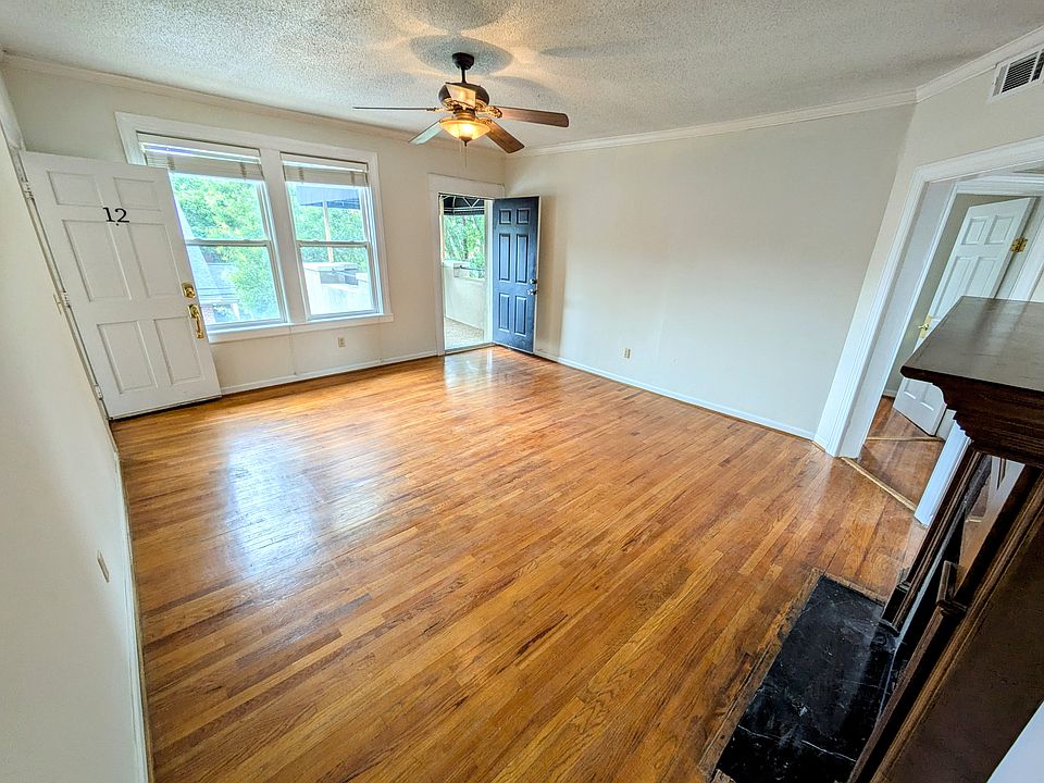 Living area with door to balcony