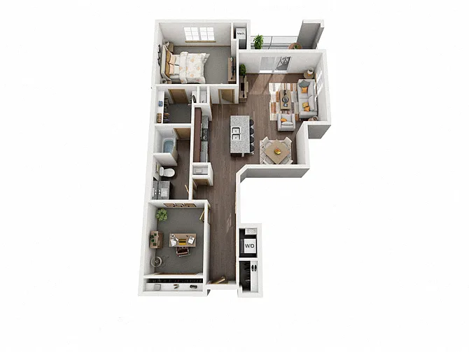 Floor plan 1x1 Den Z