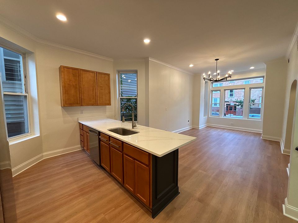 Main level kitchen and family room