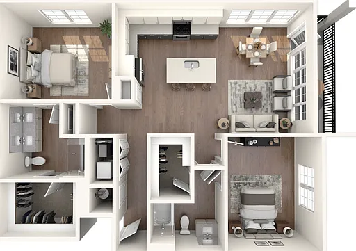 B2 Floorplan: 2 Bedroom, 2 Bathroom B2 Floorplan: 2 Bedroom, 2 Bathroom