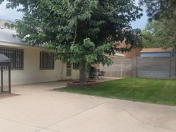 Large backyard with covered patio. Small dog run.