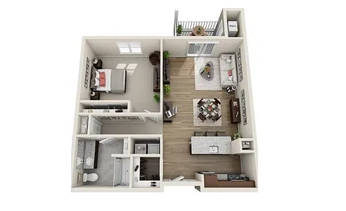 Floor plan 1 Bedroom