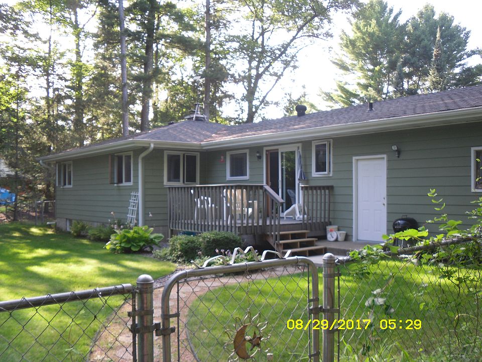 backyard and deck area