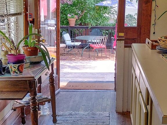 Large deck off kitchen