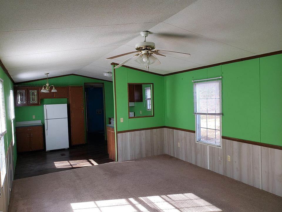 Open living room to kitchen