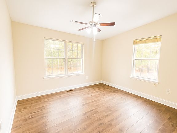 Spacious bedroom with natural light