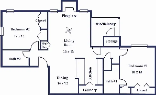 Two Bedroom/Two Bathroom
Willow Two Bedroom/Two Bathroom
Willow