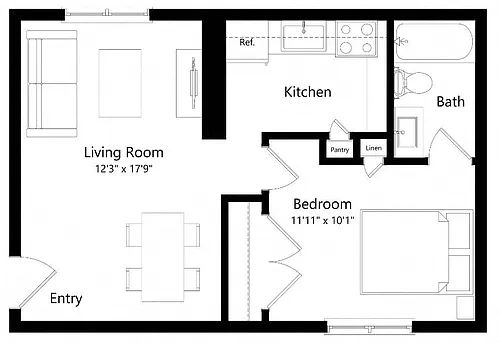 Floor plan A1-C