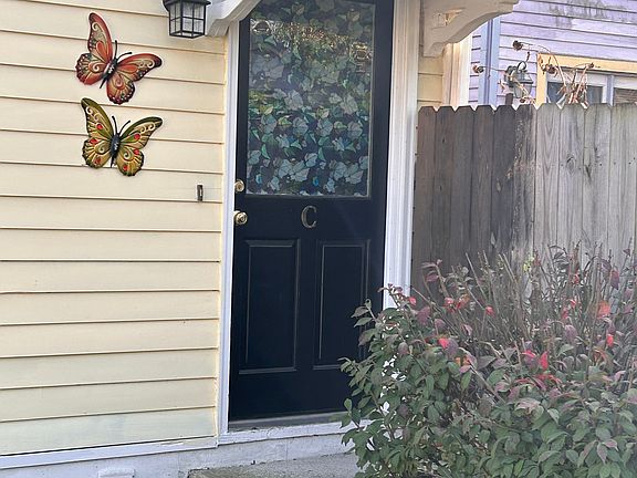 Entrance to the unit that is for rent.