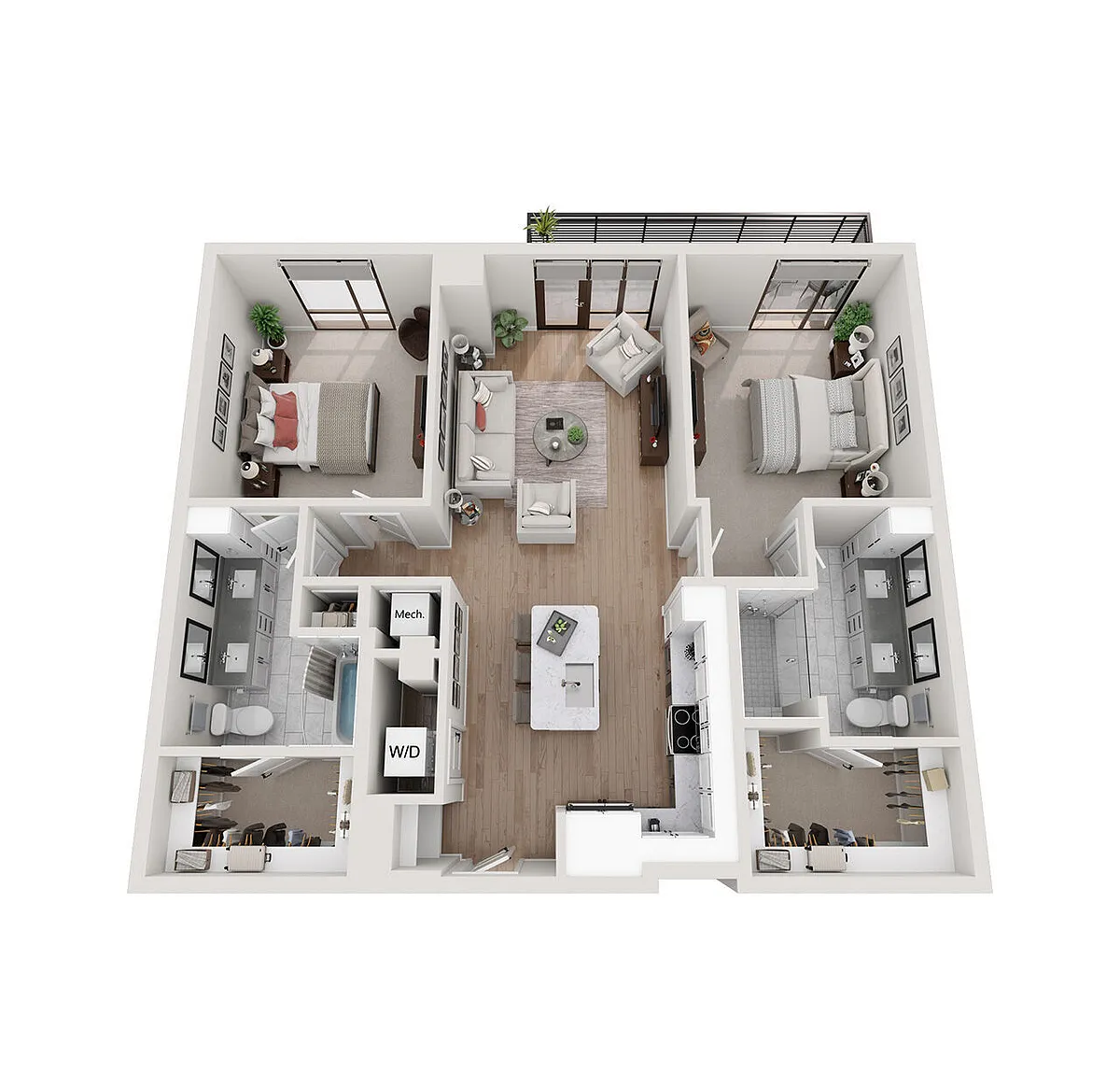 Floor plan 2.B1- Tower