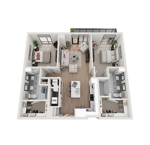 Floor plan 2.B1- Tower