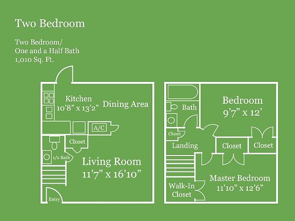 Floor plan of townhomes