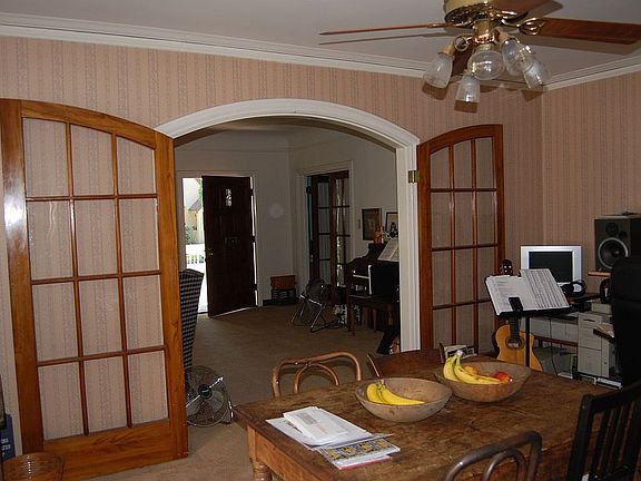 Unique arched doors between LR & DR