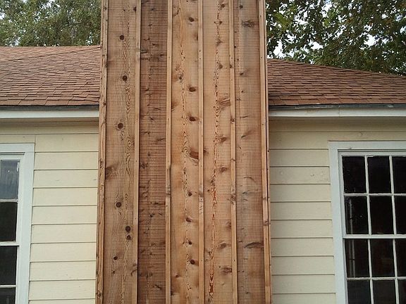 Cedar Fireplace