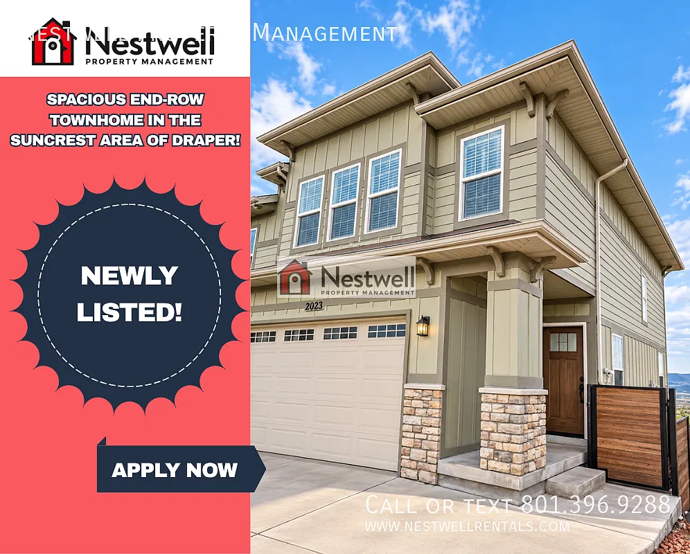 Spacious end-row townhome in the SunCrest area of Draper! — Photo 1