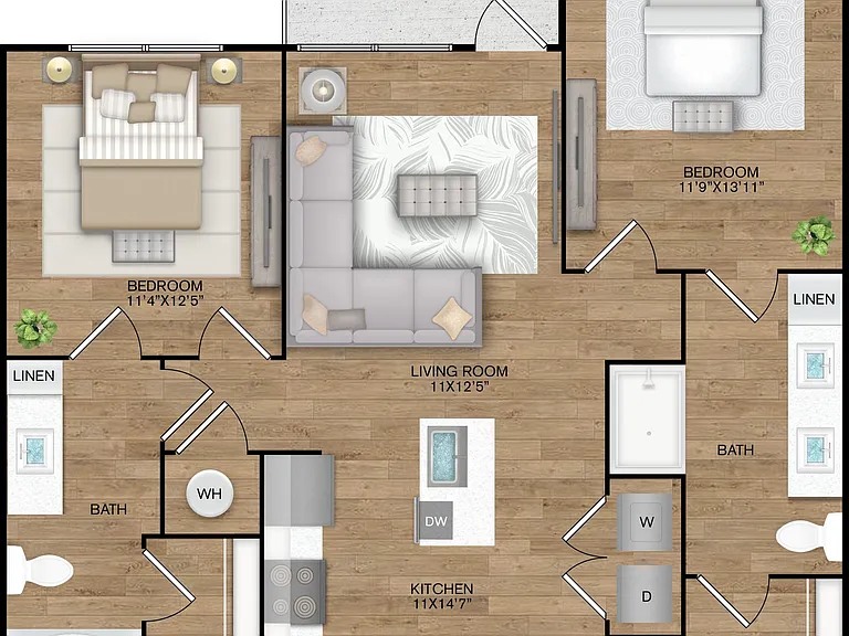 B1 floor plan Tacara at Steubing Heights