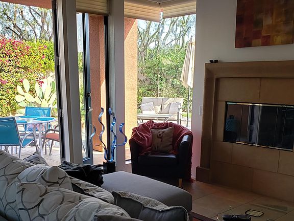 Living room looking at backyard