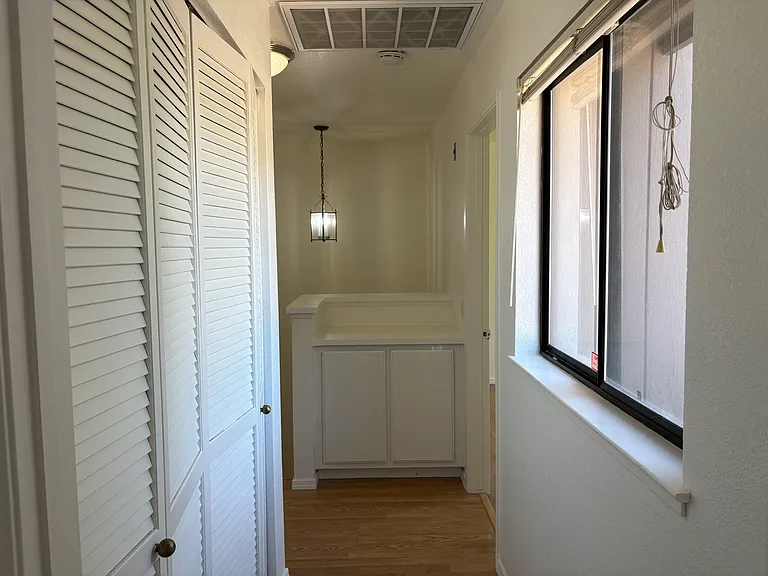 Hallway entry to master bedroom