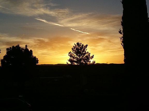 morning sunrise from deck