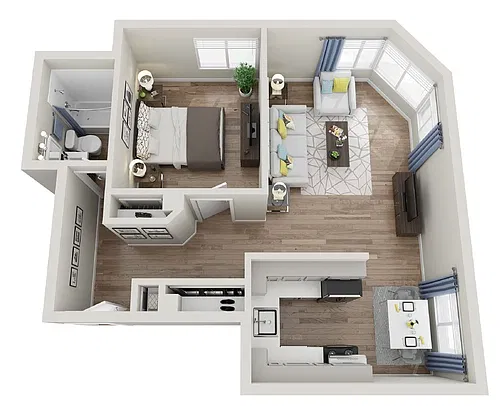 Floor plan 1X1