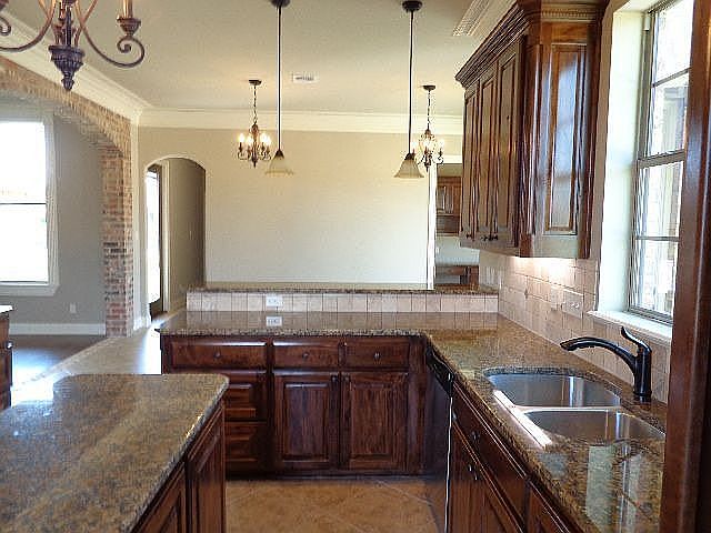 kitchen with island