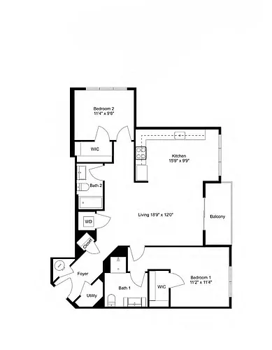 Floor plan B9 2X2