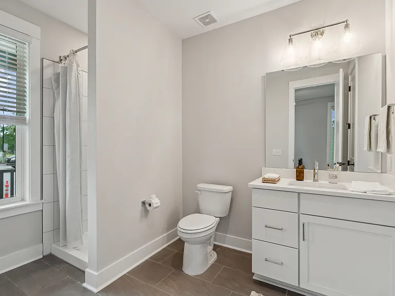 First floor full bathroom