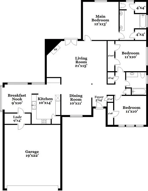 3 bed, 2.0 bath, 1499 sqft, $1,845 — Photo 2