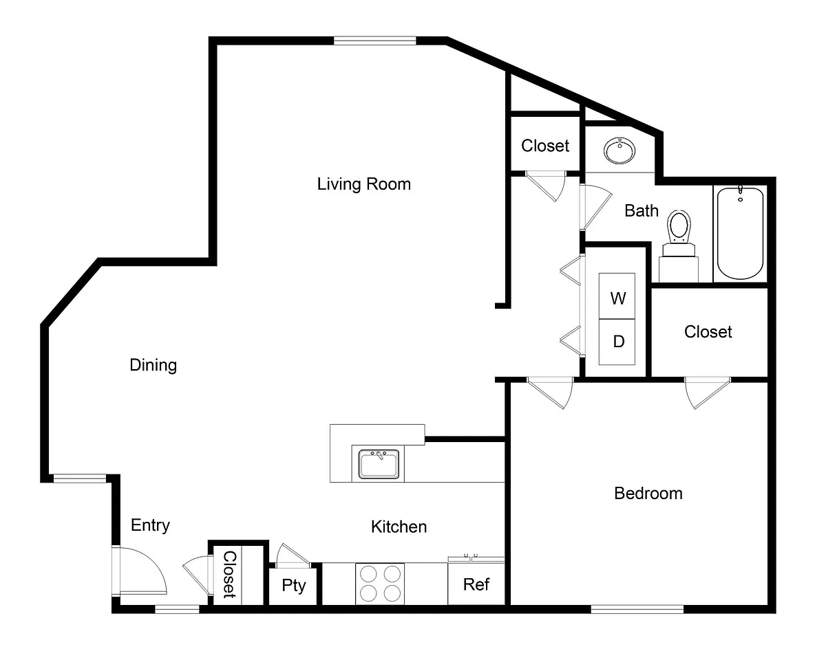 Floor plan AB AFF 80%