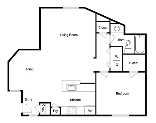 Floor plan AB