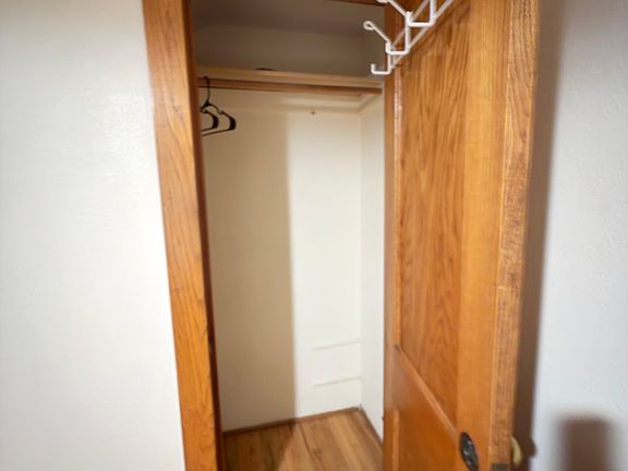 Closet in the bedroom
