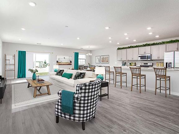 Warm and welcoming living area - Westbrooke home plan by Highland Homes