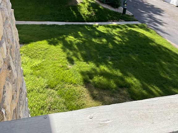 View from the balcony. One car garage right in front of unit.