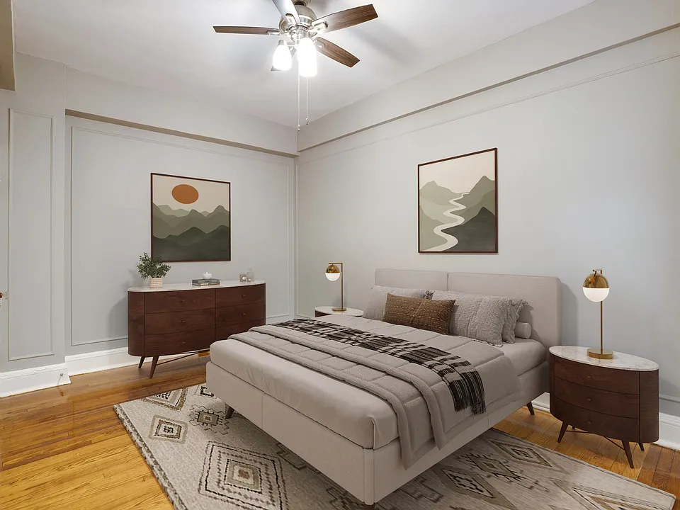 Bedroom (virtually staged)