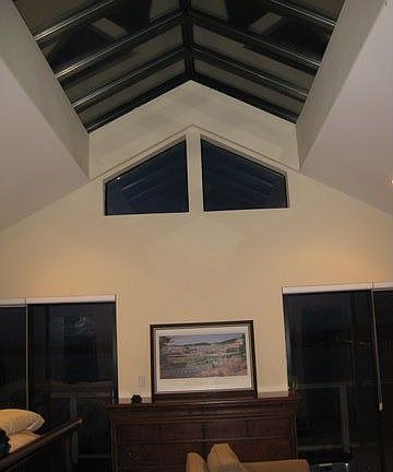 Master Bedroom ceiling is all skylights