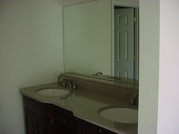 Granite counter master bath with new cabinet