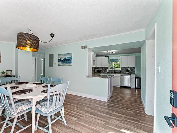 Entry and dining space