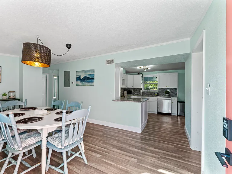 Entry and dining space