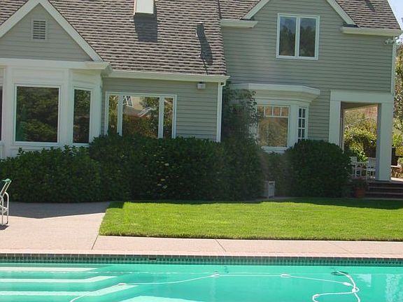 rear of home