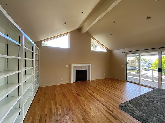 Upstairs -- living room and upstairs deck.
